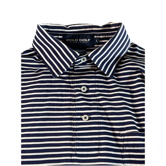 Polo Golf Ralph Lauren Striped Golf Club Logo Short Sleeve Polo Shirt - Picture 2 of 6